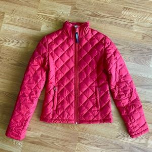 Vintage Y2K Tommy Hilfiger Tommy Jeans Red Quilted Jacket Size XS